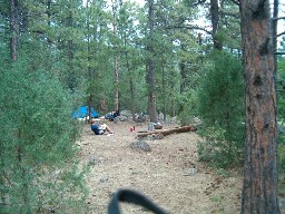 A campsite at Carson Meadows